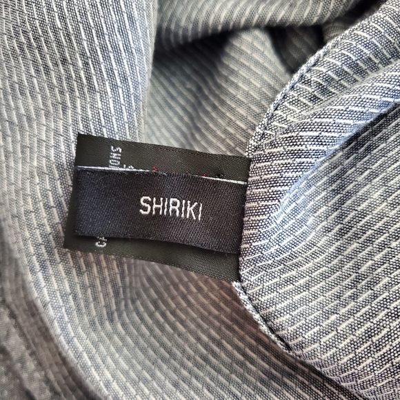 Buffalo David Bitton Gray Long Sleeve Mini Geo print Shirt Size Large FLAW - Picture 4 of 8